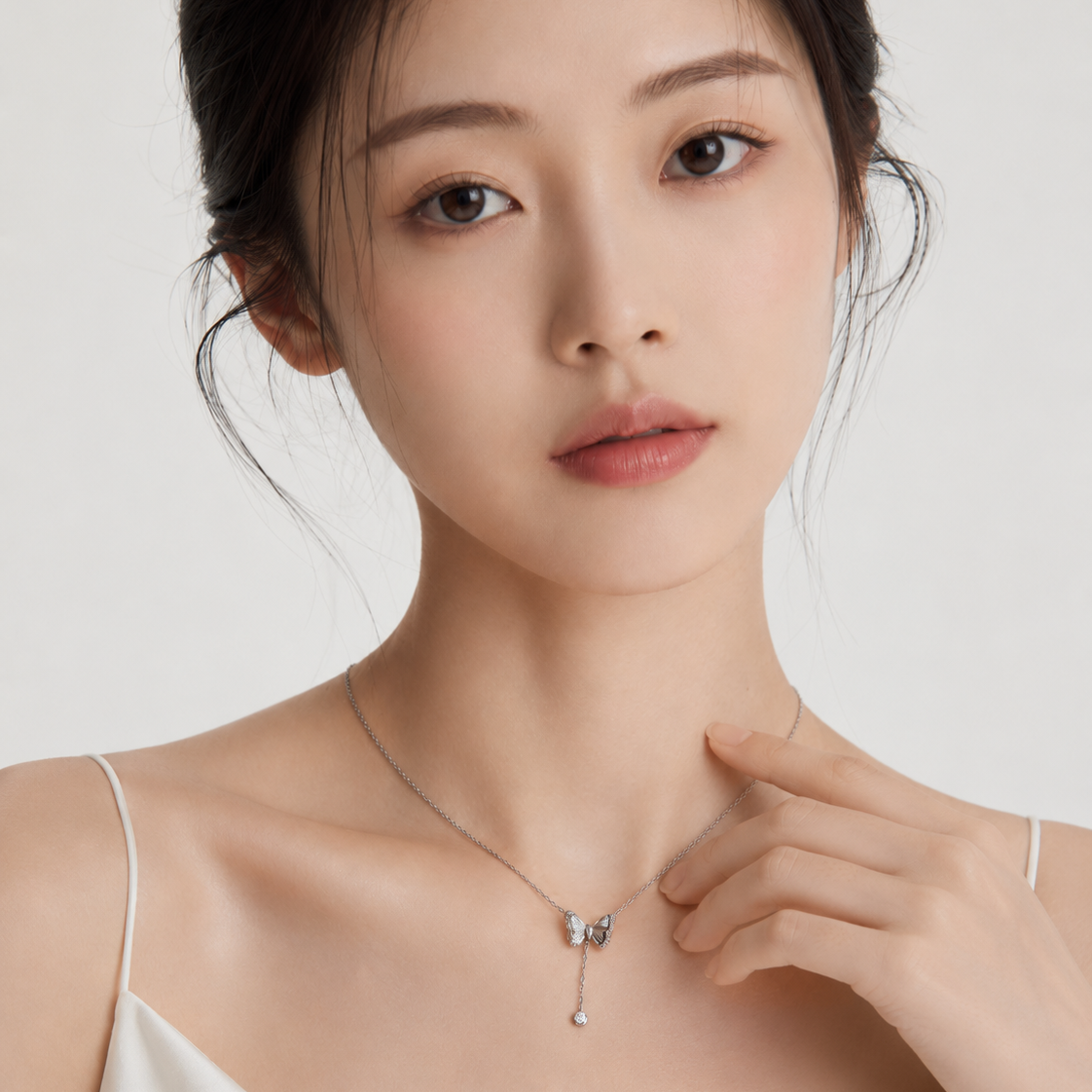 Charm Bow Lariat Necklace