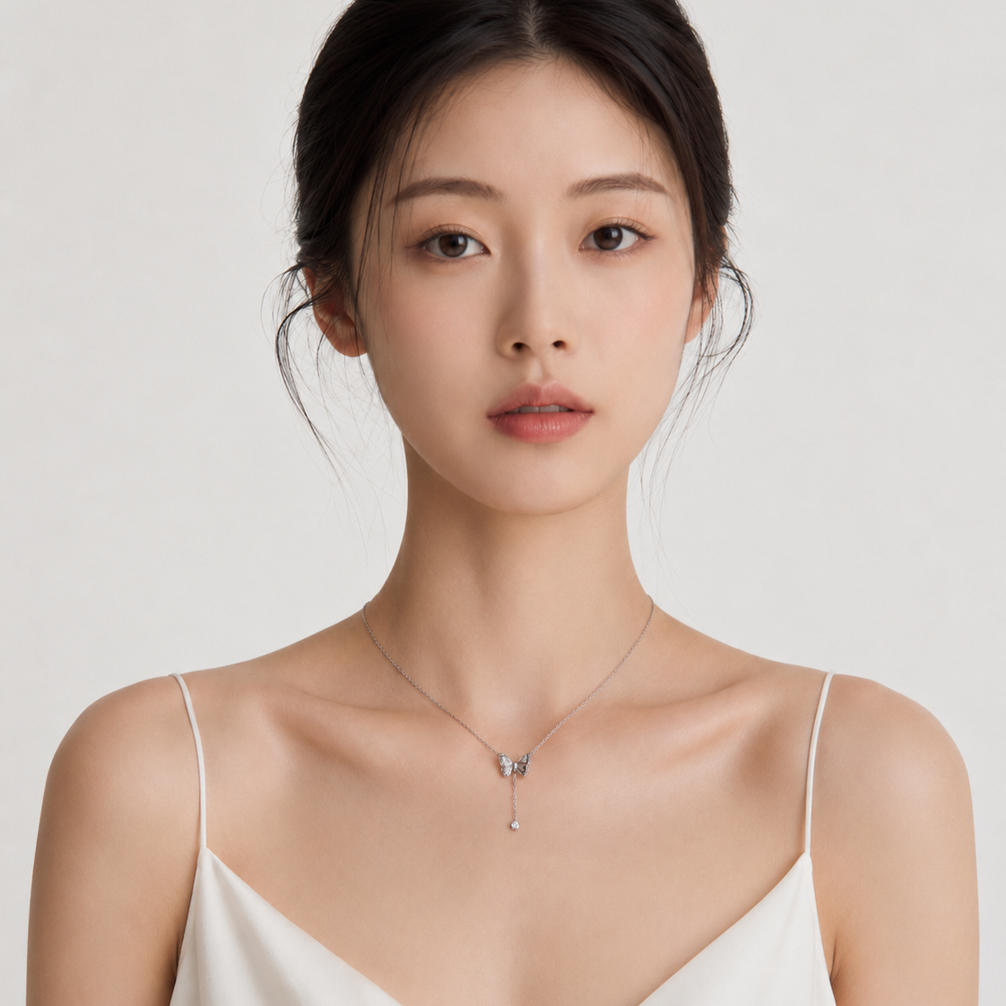 Charm Bow Lariat Necklace
