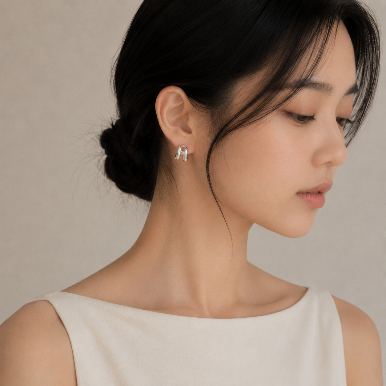 Charm Ribbon Studs
