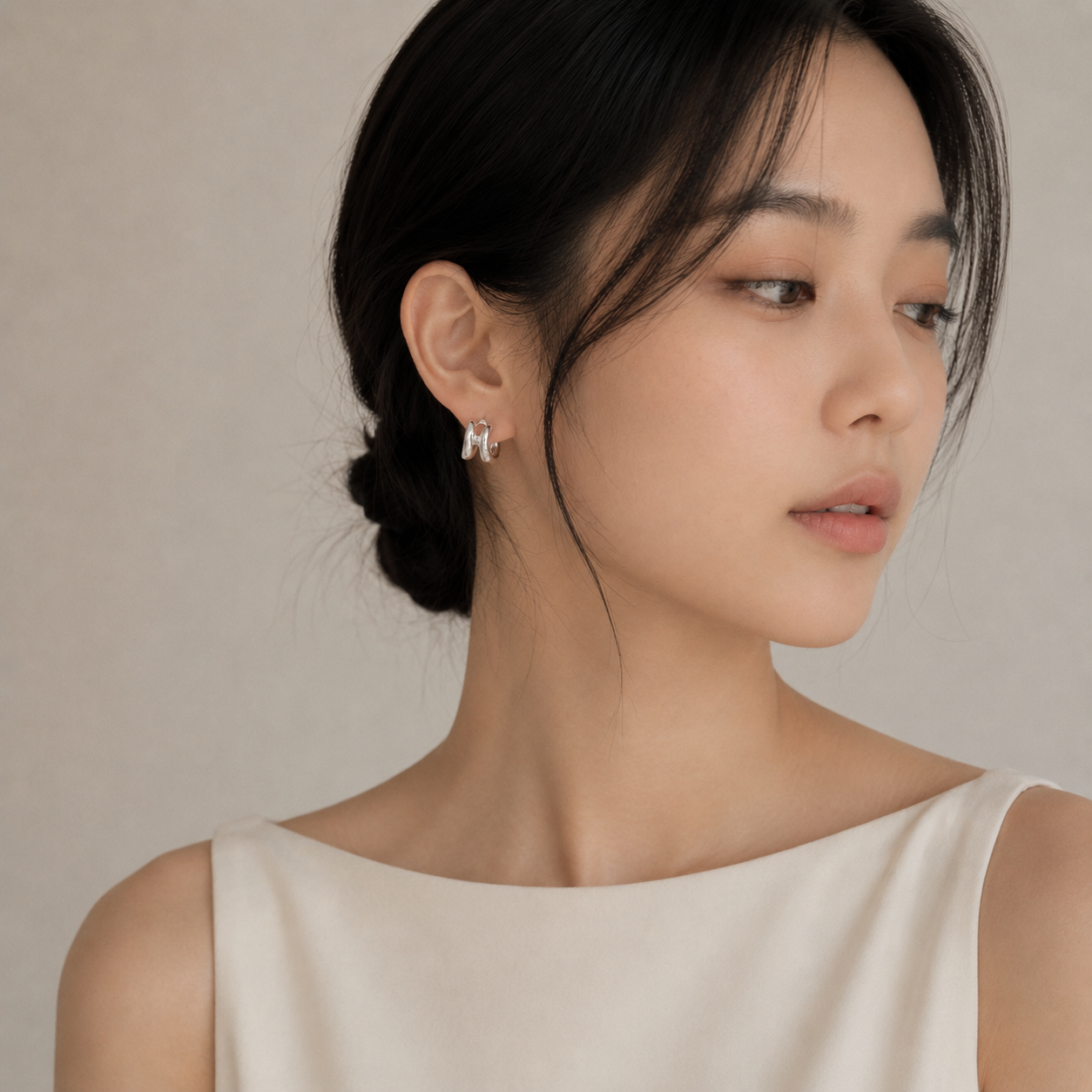 Charm Ribbon Studs