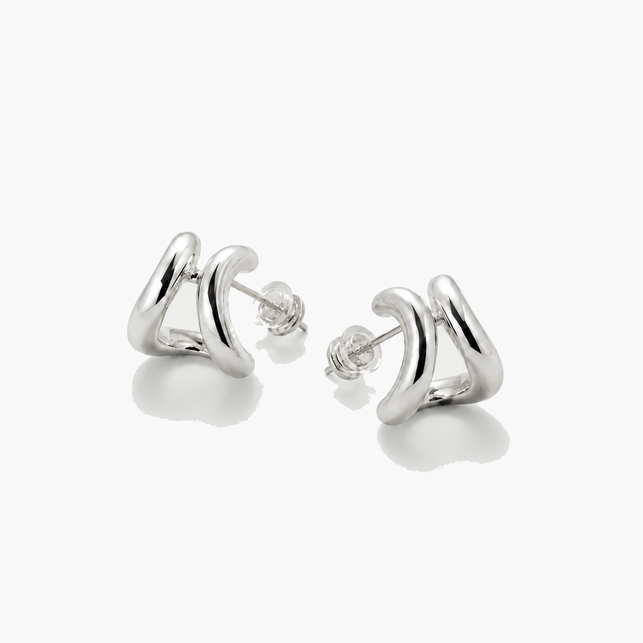 Charm Ribbon Studs