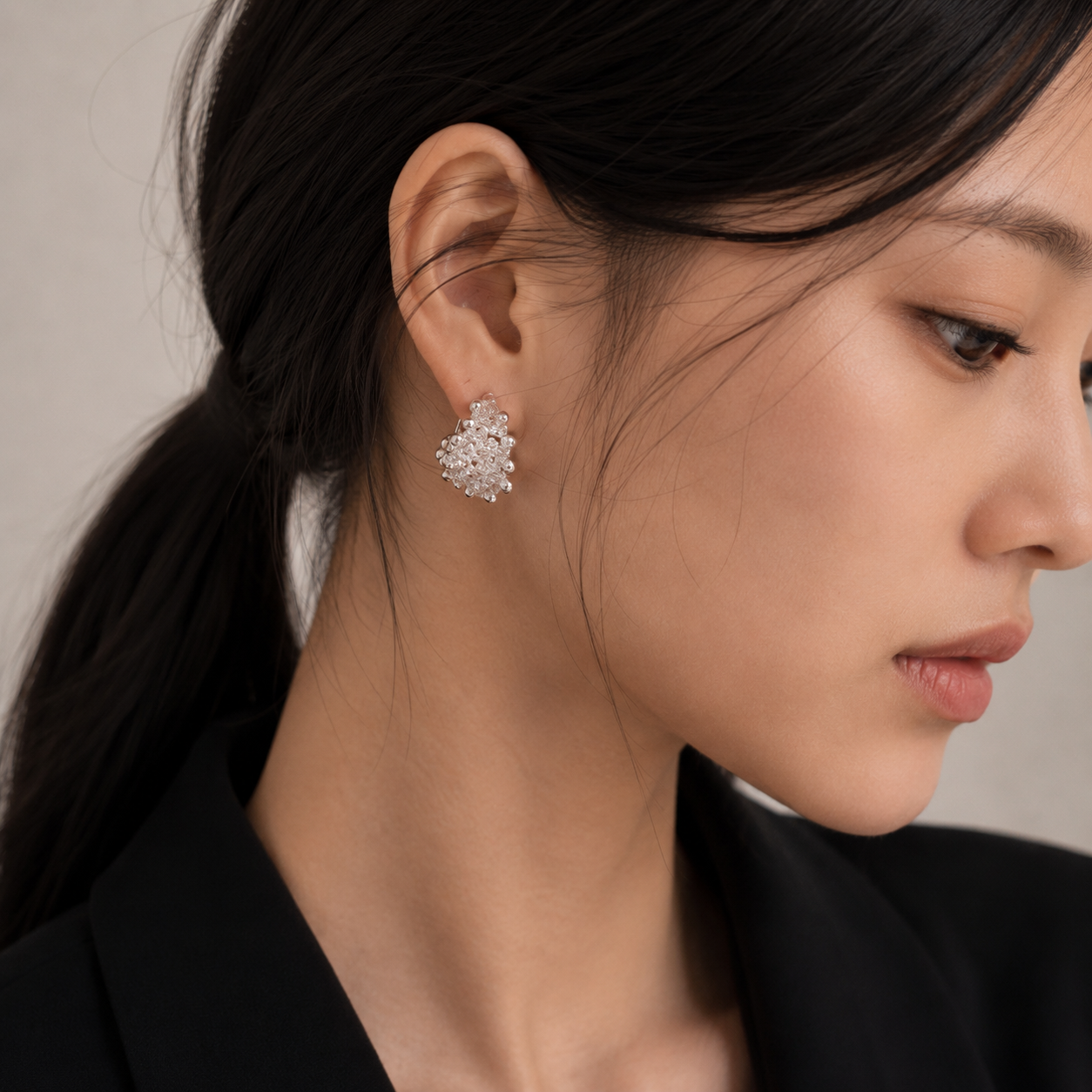 Grid Spark Ear Cuff