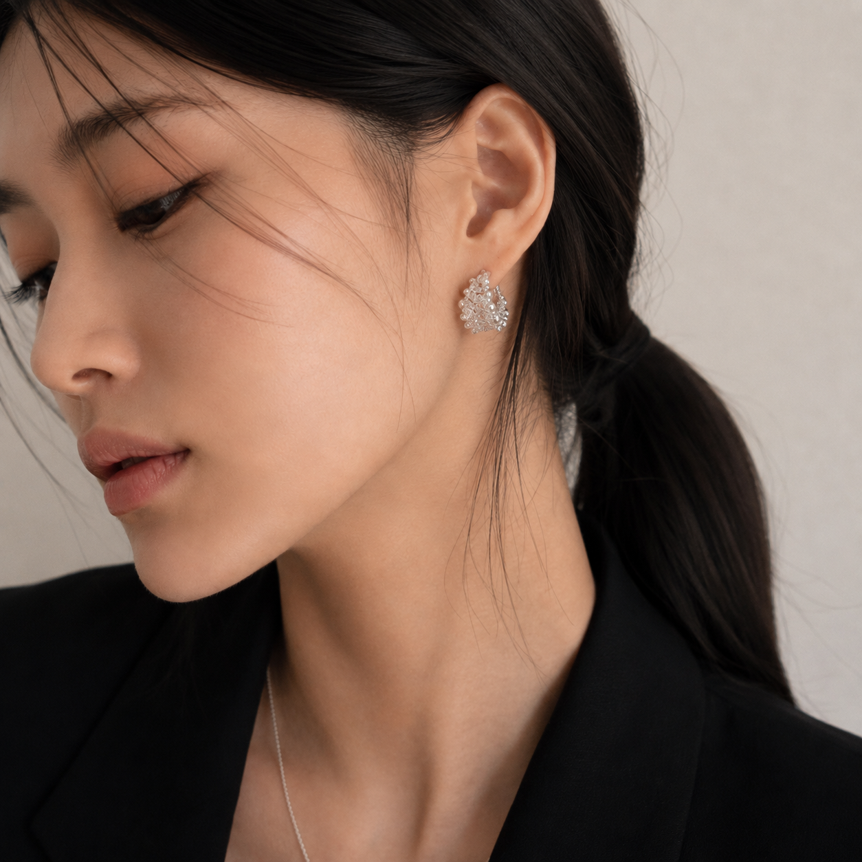 Grid Spark Ear Cuff