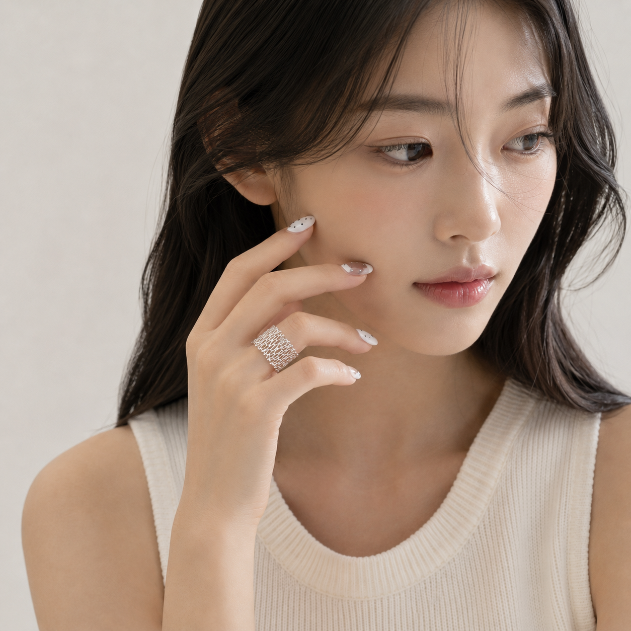 Mesh Spark Ring