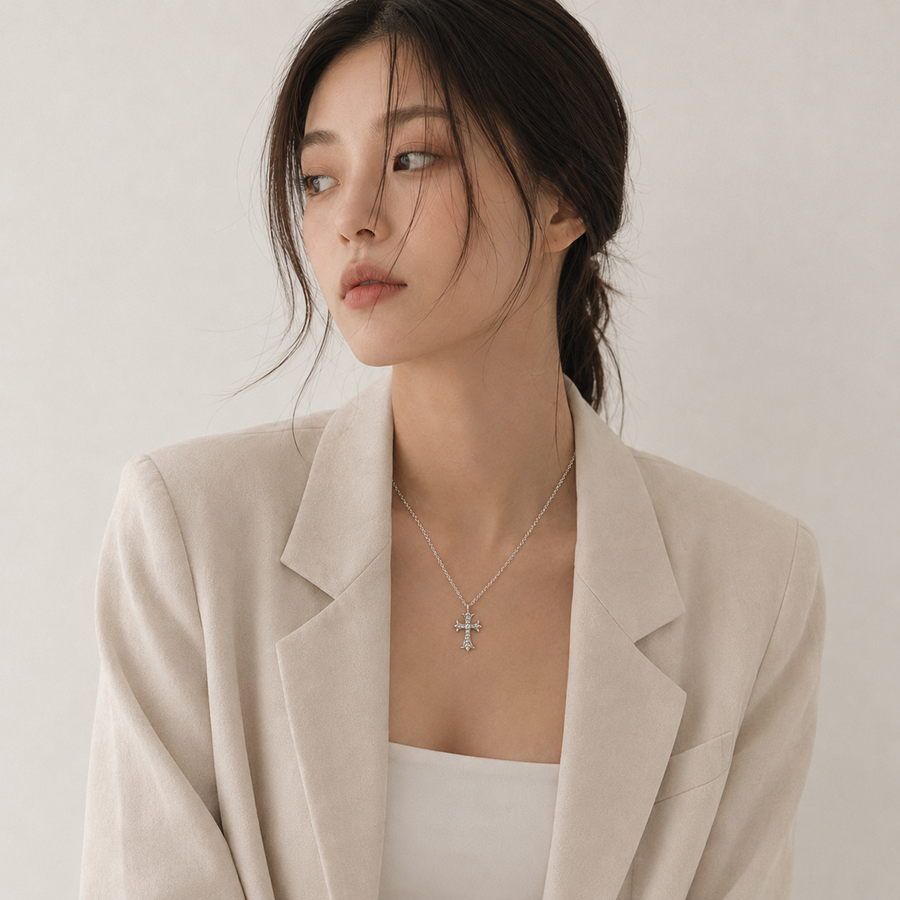 Signal Cross Necklace