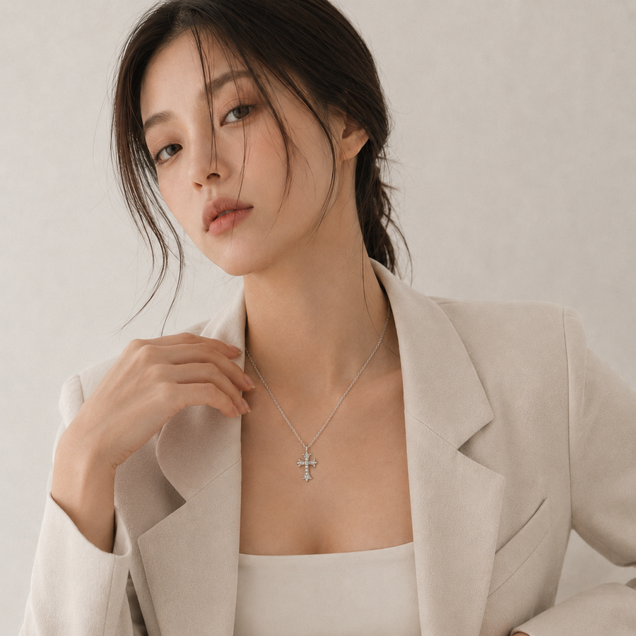 Signal Cross Necklace