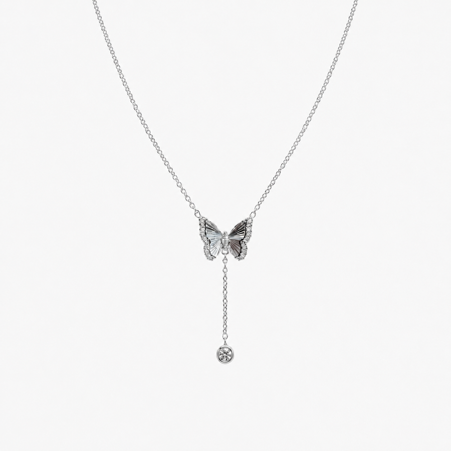 Charm Bow Lariat Necklace