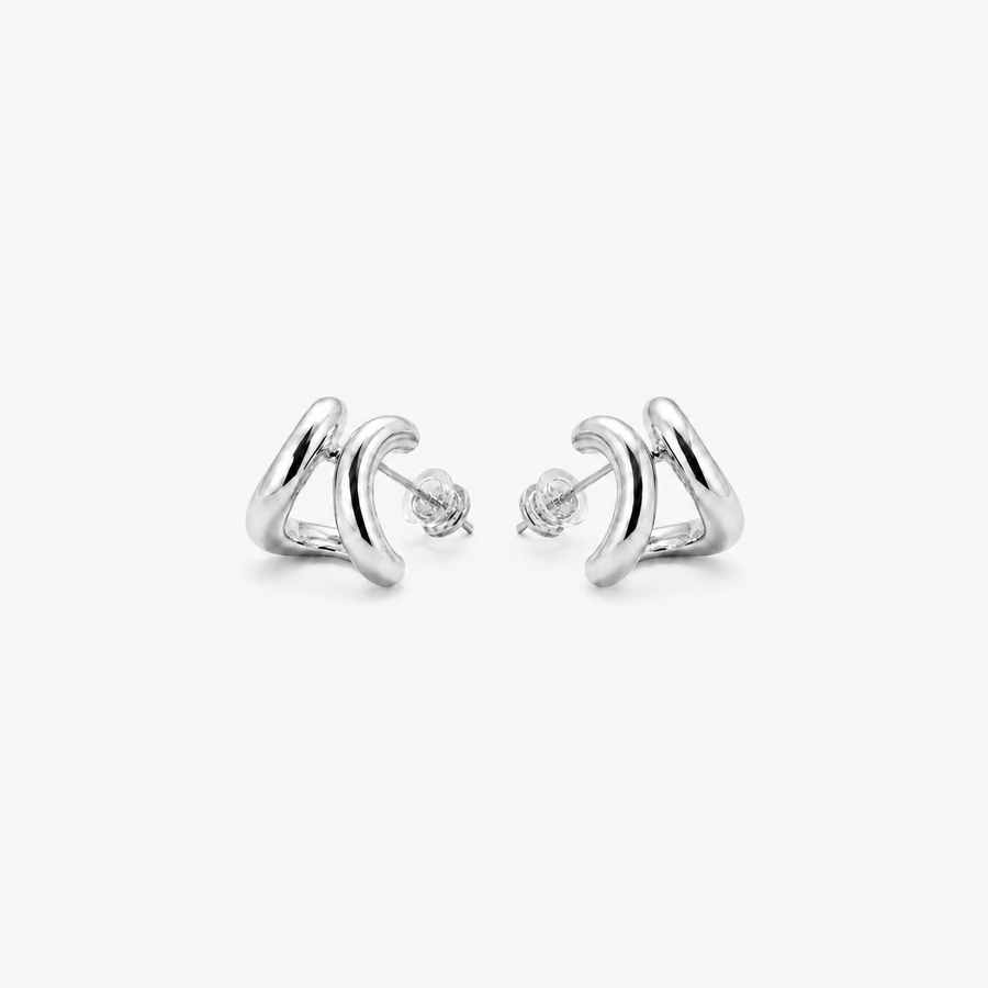 Charm Ribbon Studs