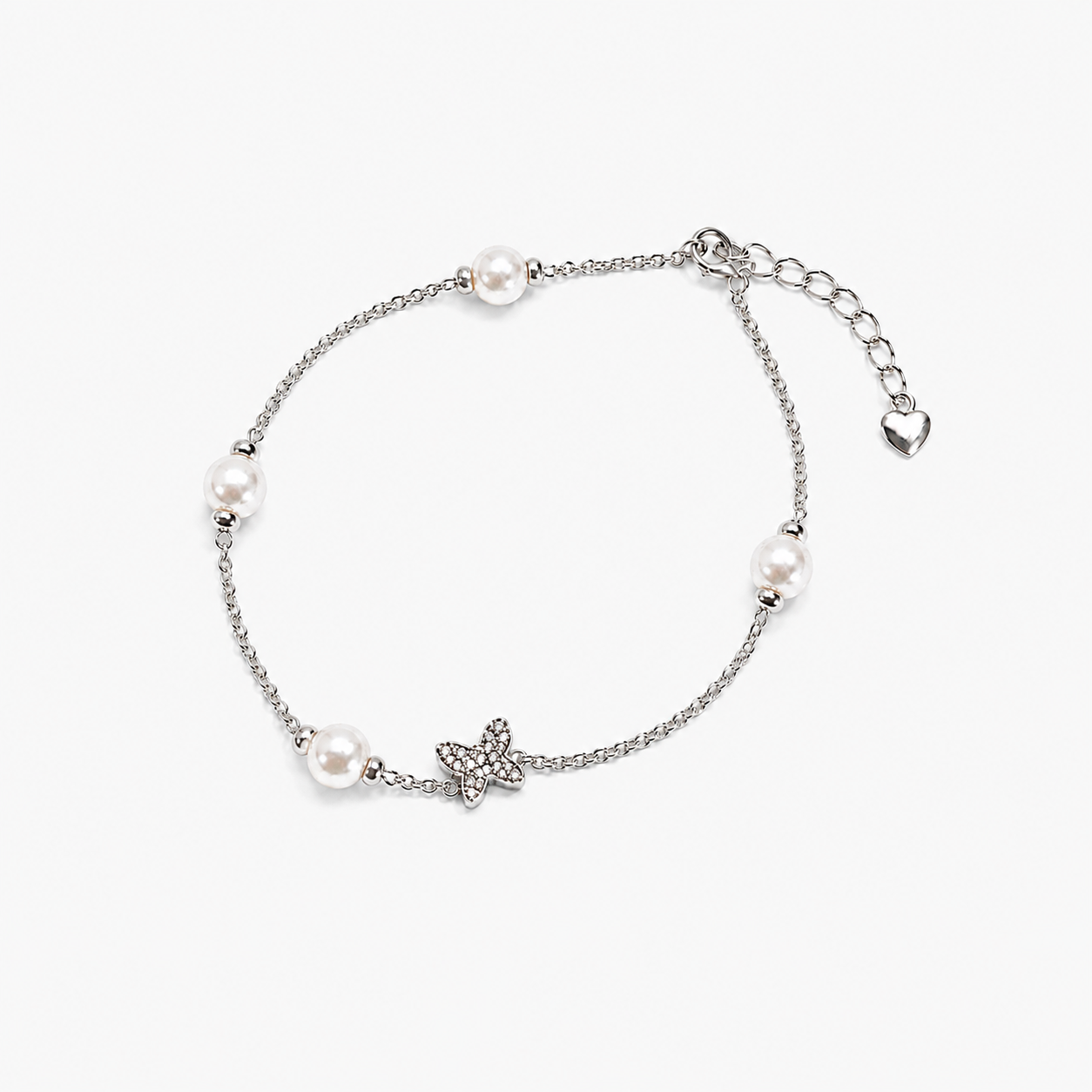 Charm Butterfly Pearl Bracelet