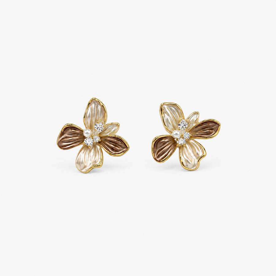 Smoky Bloom Studs