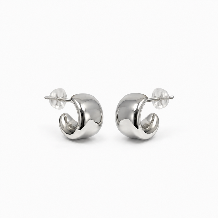 Sculpted Arc Studs