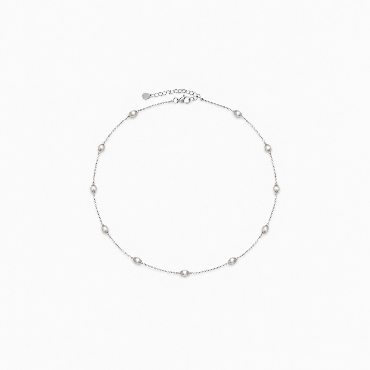 Soft Echo Necklace — light neutral background, collection-safe framing with natural shadow