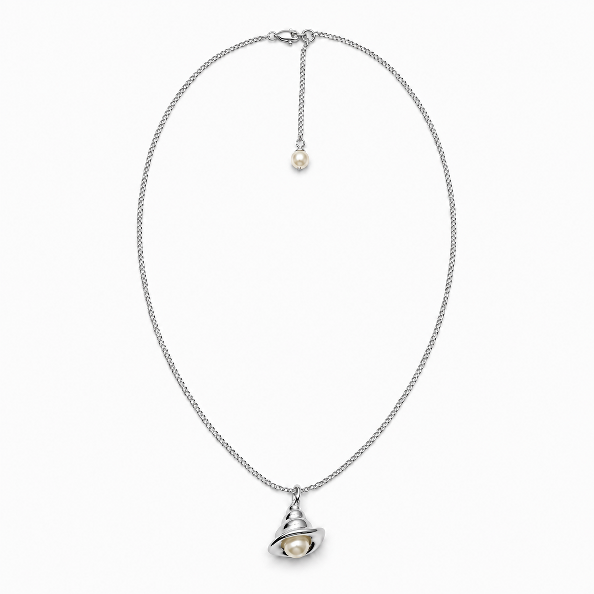 Dew Orbit Necklace — product front on white background