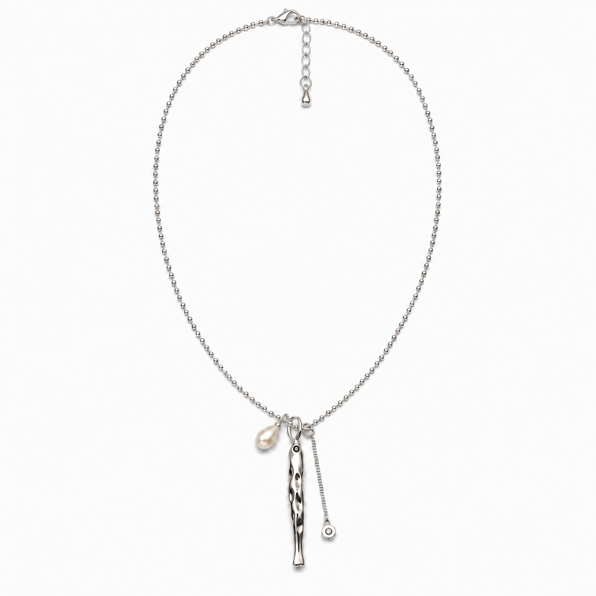 Falling Trace Necklace — product front on white background