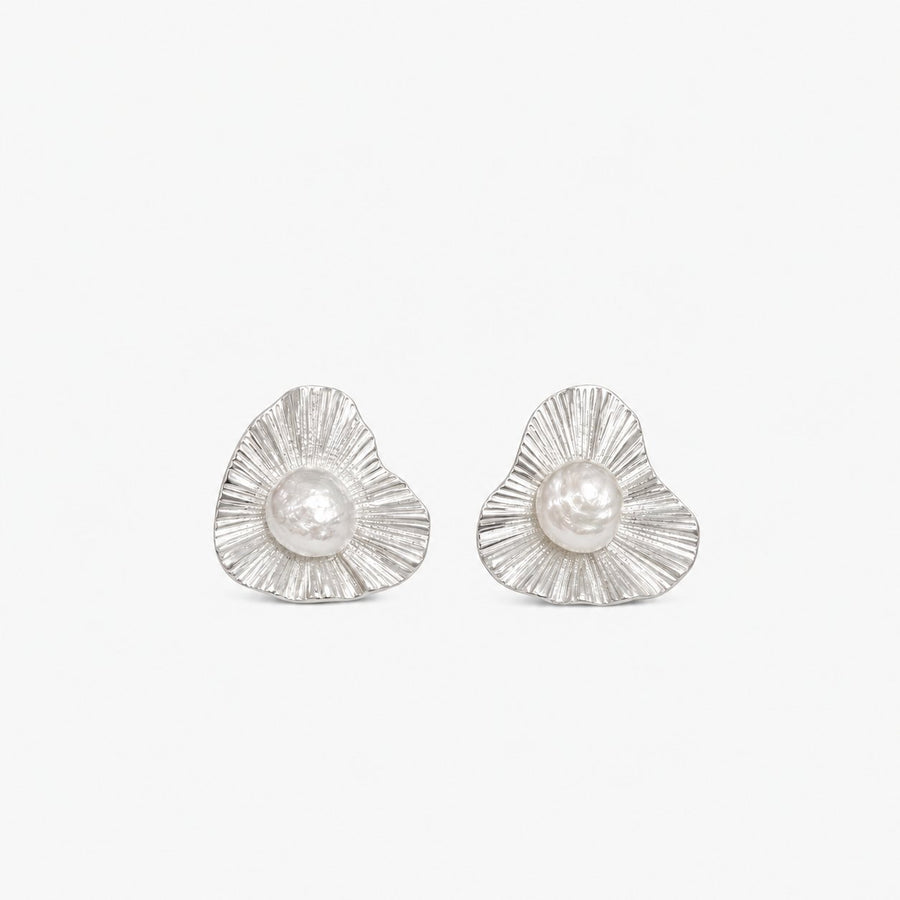 Pearl Fan Earrings