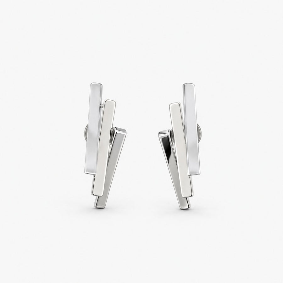 Silver Bar Studs