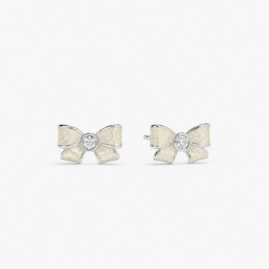 Silver Bow Studs