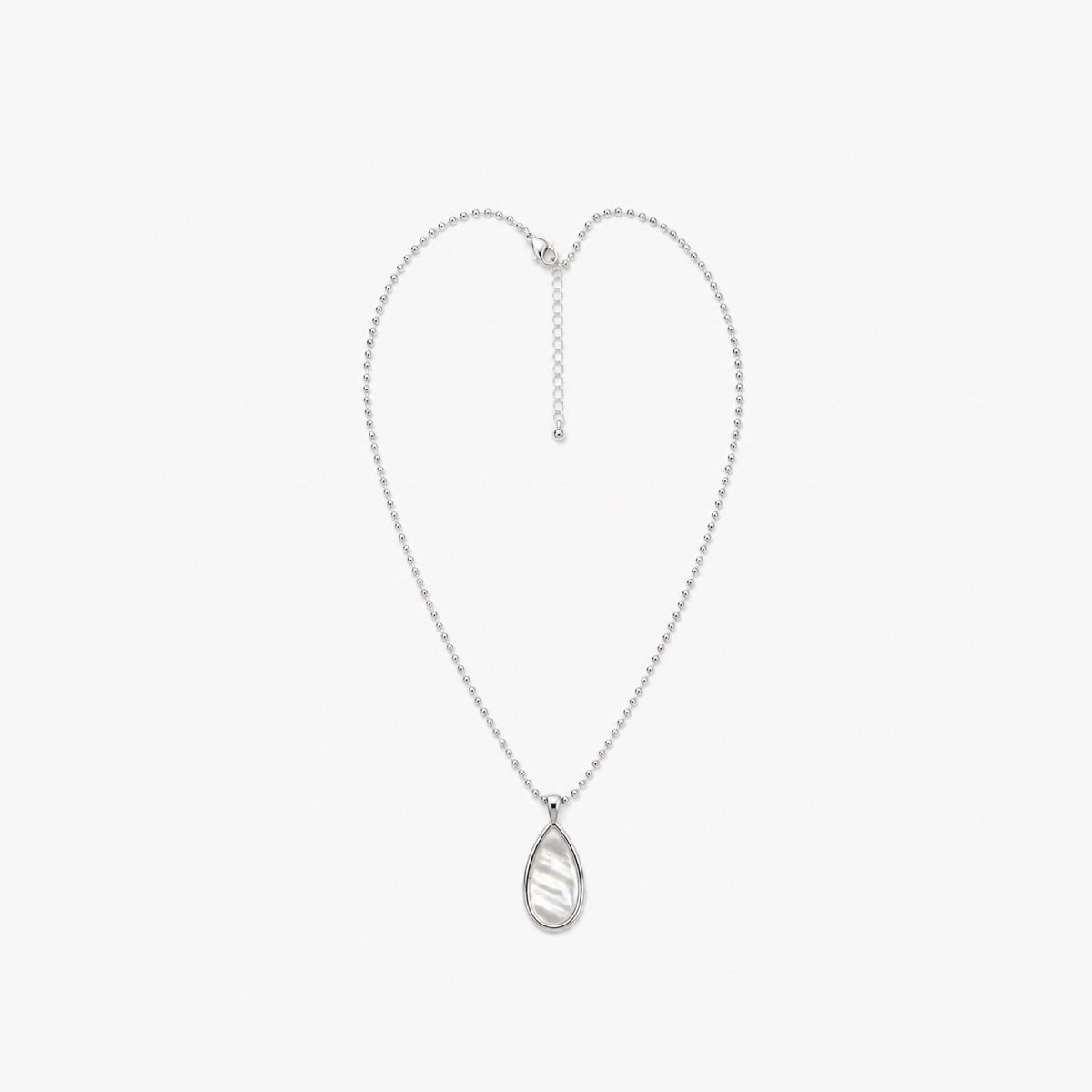 Silver Leaf Drop Necklace featured product image