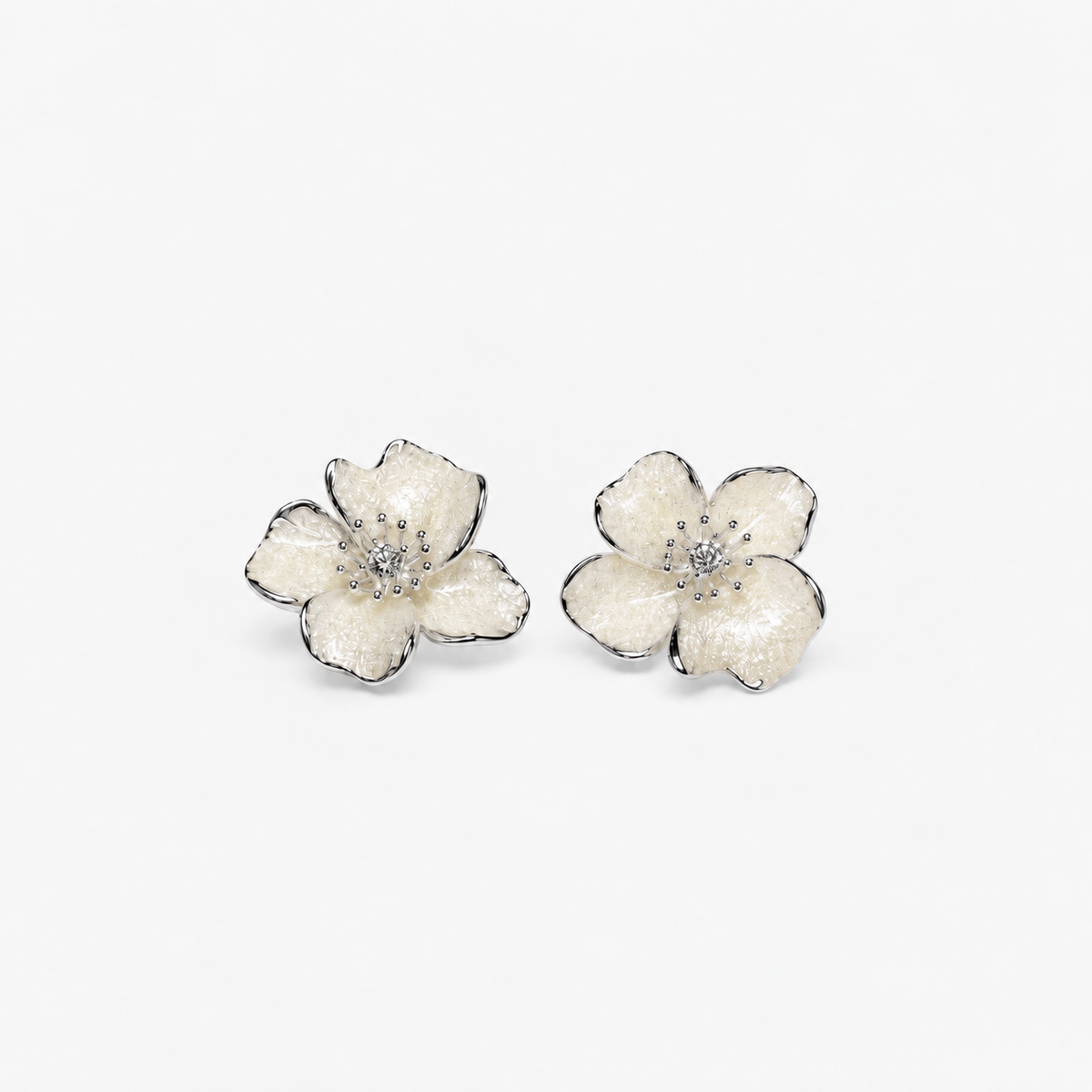 Pearl Veil Flower Studs featured product image