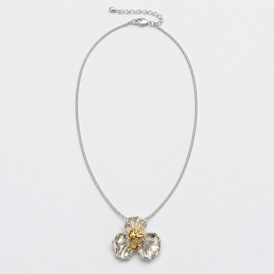Gilded Orchid Necklace