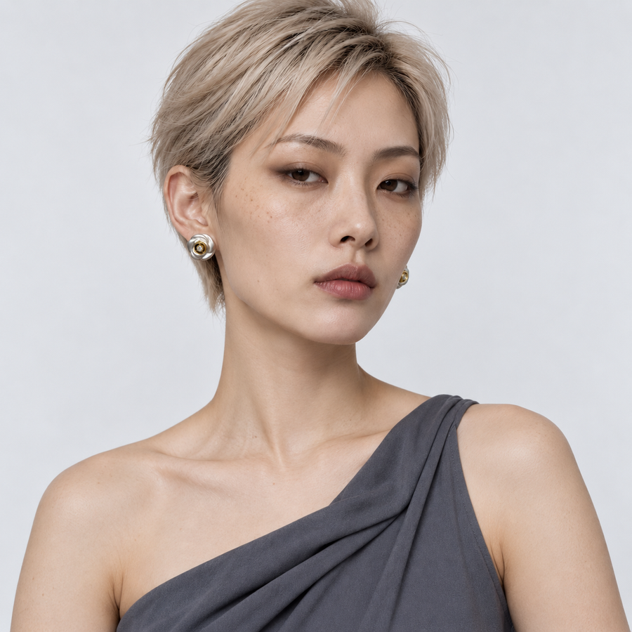 Curled Petal Studs