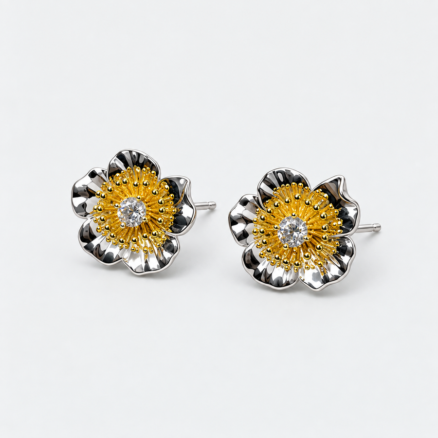 Gathered Bloom Studs