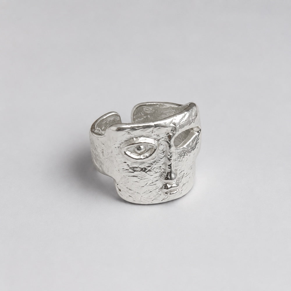 Abstract Mask Open Ring — product angle on white background