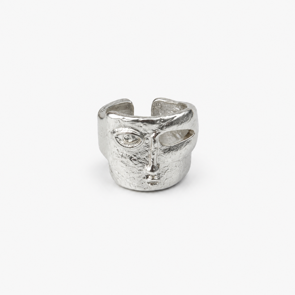 Abstract Mask Open Ring — product front on white background