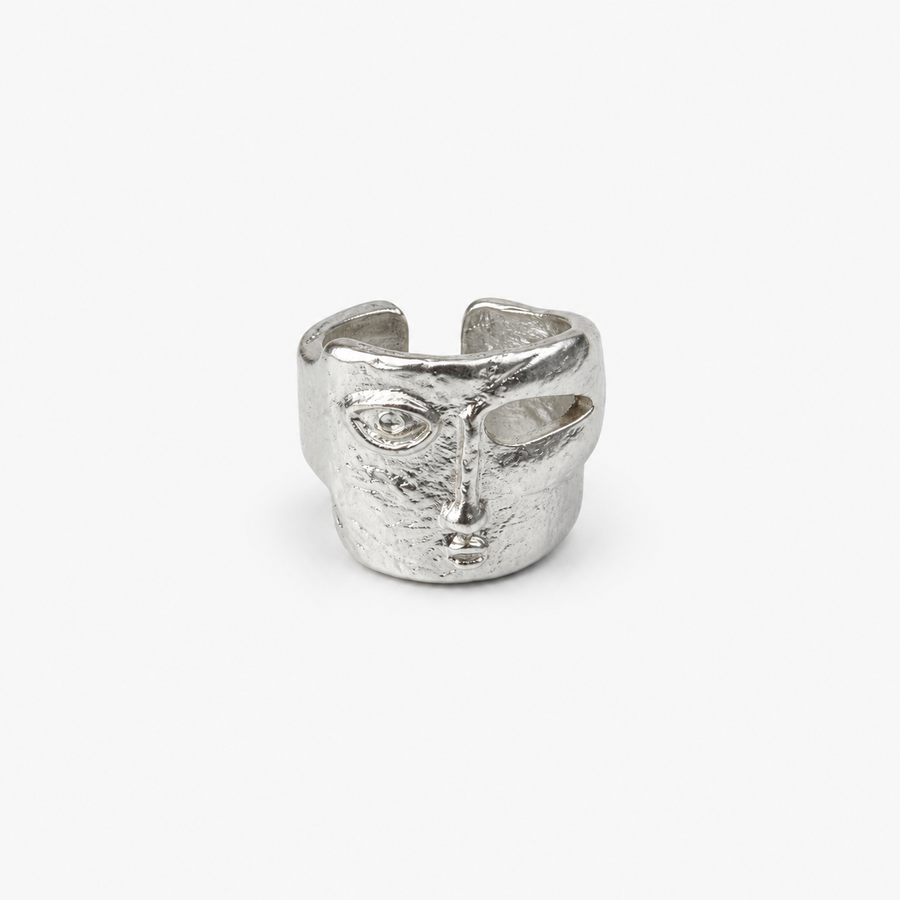 Abstract Mask Open Ring