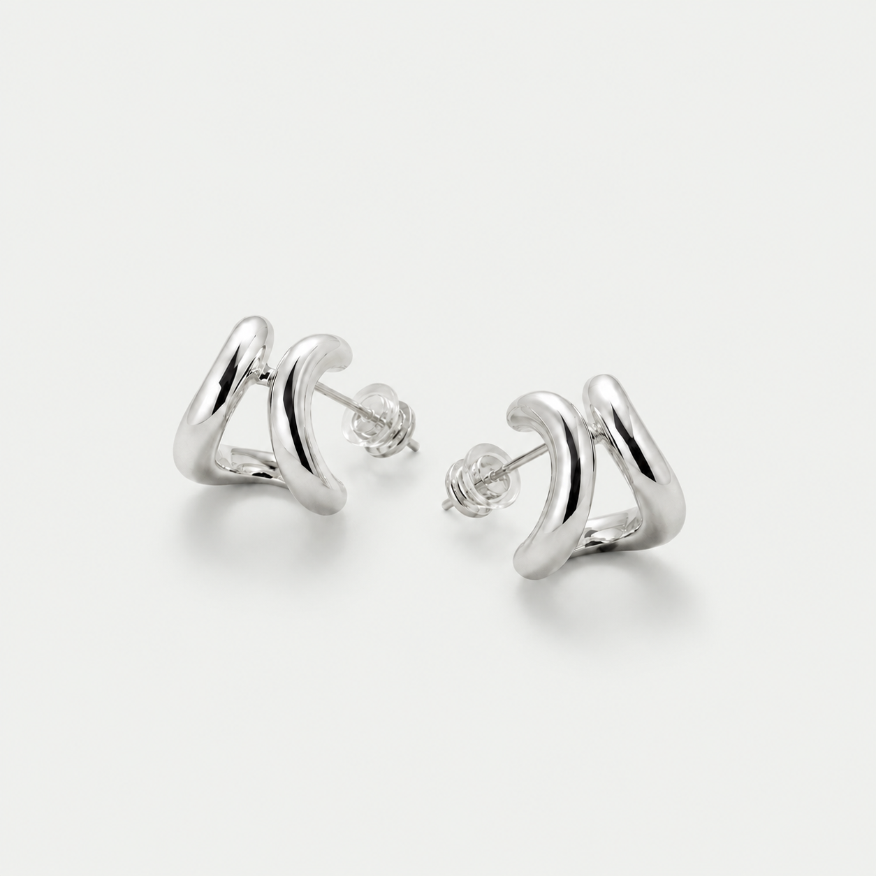 Ribbon Stud Earrings