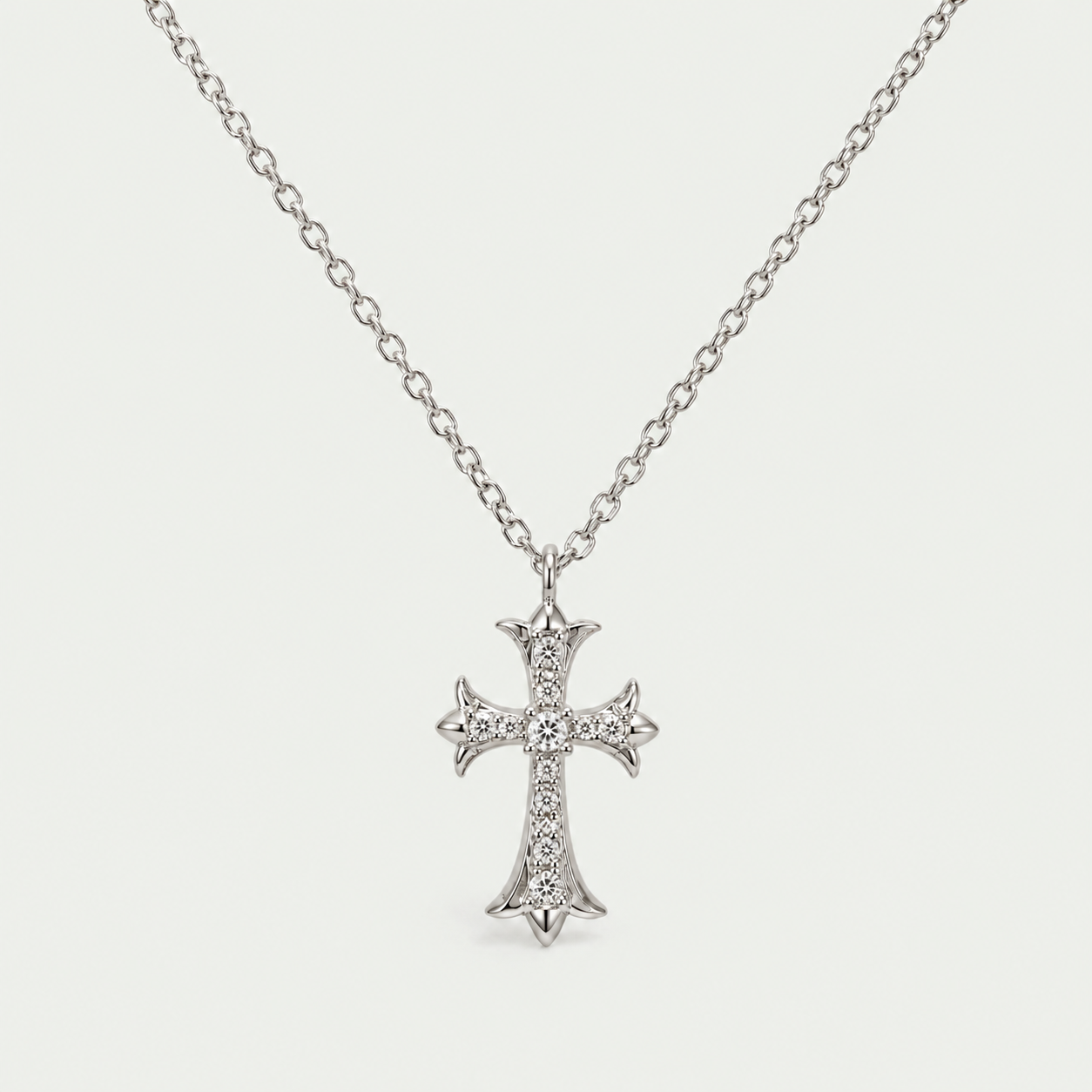 Cross Trace Necklace