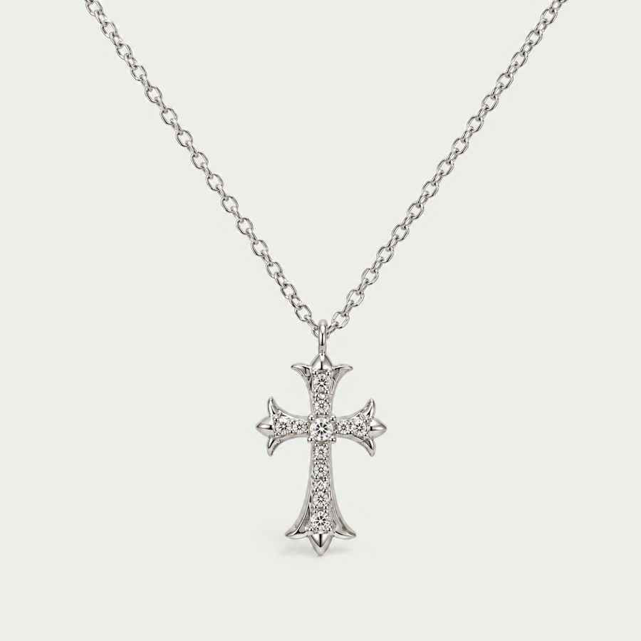 Cross Trace Necklace
