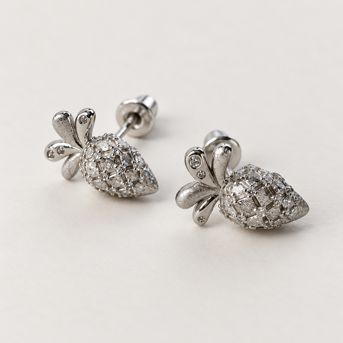 Little Radish Stud Earrings detail product view