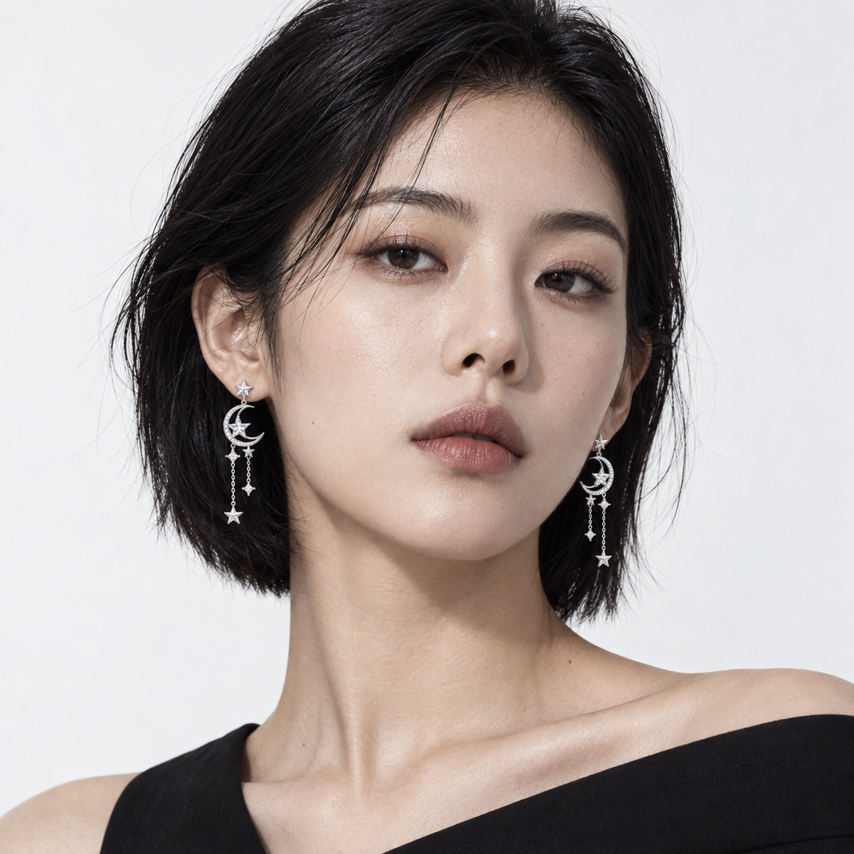Moon Star Long Drops — model wearing view 1