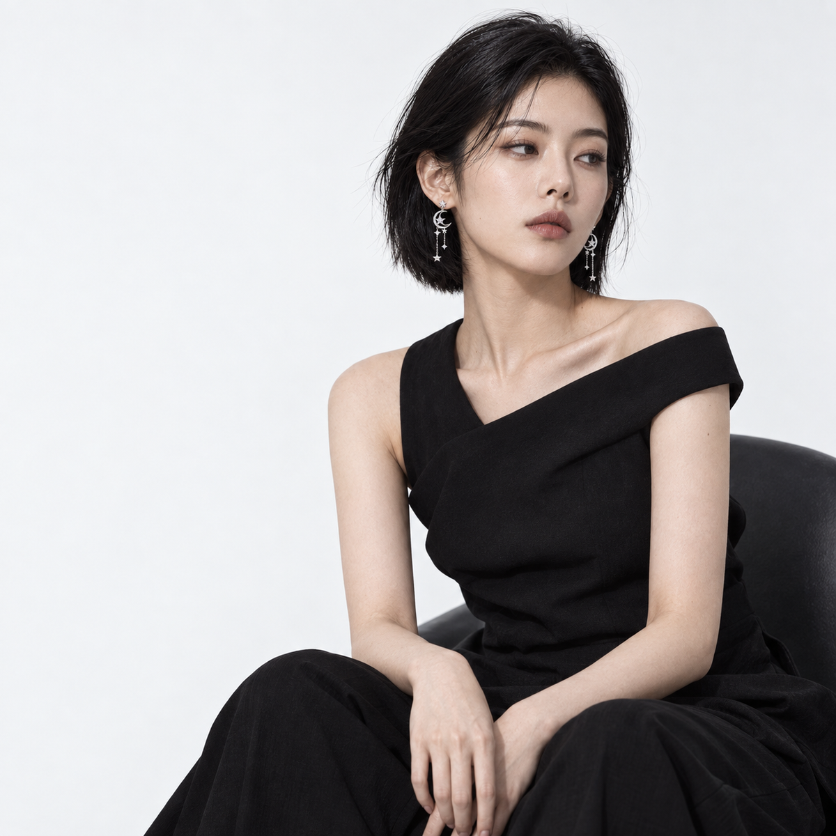 Moon Star Long Drops — model wearing view 4
