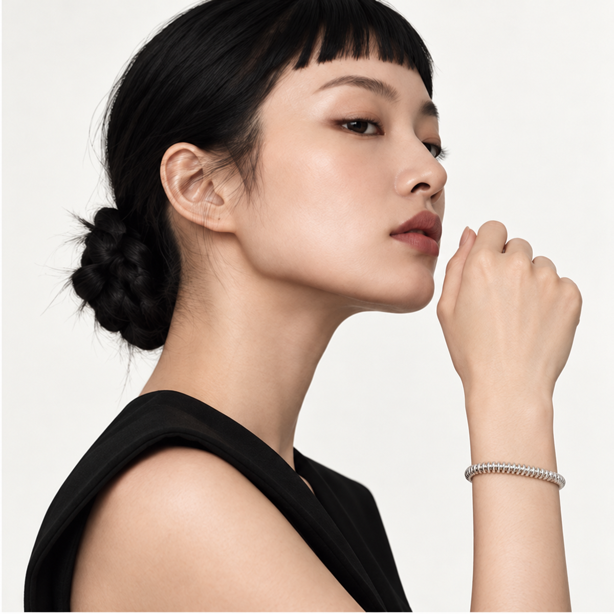 Slow Current Bracelet — model wearing view 2