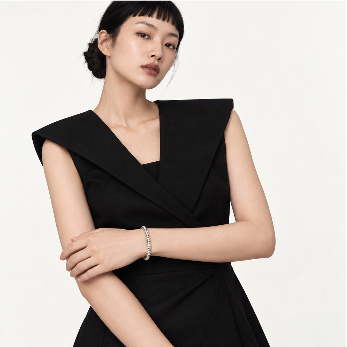 Slow Current Bracelet — model wearing view 3